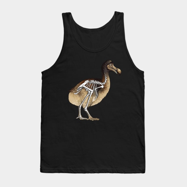 Dodo Bird Skeleton Anatomy Tank Top by Pip Tacla